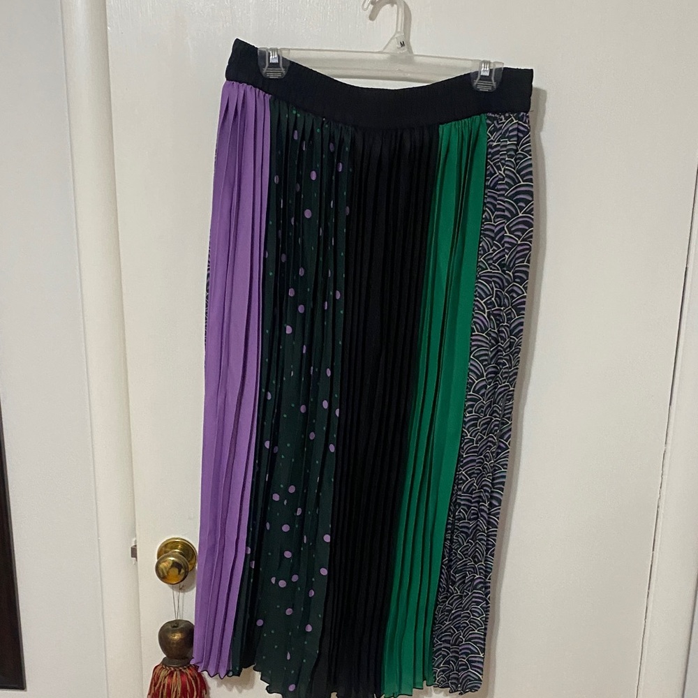 Kate Spade Multicolor Pleated A-Line Skirt